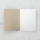 シックなトロピカルビーチパームツリーズウォーター結婚カラー サンキューカード (内部)