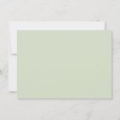 シックなトロピカルプリントブラックフラットノートカード (裏面)