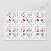 シックなトロピカルモ結婚ロッコドア詳細 エンクロージャーカード (裏面)