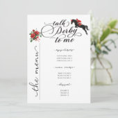 シックなトークダービートゥミーレースホースパーティー馬乗り メニュー (スタンド正面)