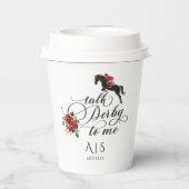 シックなトークダービー私にパーティーレースホースエクストリアン 紙コップ (裏面)