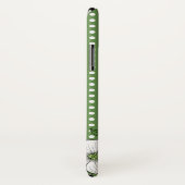 シックなドッグウッドの花と水玉模様パターン Case-Mate iPhoneケース (裏面/右)