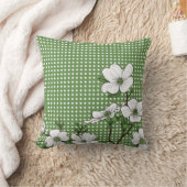 シックなドッグウッドパーズ&水玉模様装飾用クッション クッション (ブランケット)