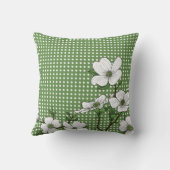 シックなドッグウッドパーズ&水玉模様装飾用クッション クッション (裏面)