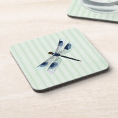 シックなドラゴンフライコルクバックコースター コースター (左側)