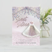 シックなドレガーリースが輝くホログラフィーを漂わせる 招待状 (スタンド正面)