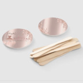 シックなドレスグリッタードリップバラ金ゴールドスウィート16 ハンドファン (組立なし)