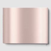 シックなドレスバラ金ゴールドスウィート16 ゲストブック (裏面)