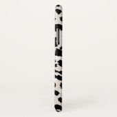 シックなナチュラルとブラックのアニマルプリント(ドット付き) Case-Mate iPhoneケース (裏面/右)