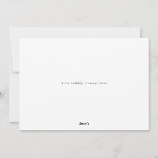 シックなナツクラッカーバレエ陽気なクリスマス シーズンカード (裏面)