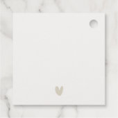 シックなニューオーリンズルイジアナ結婚ウォーター フェイバータグ (裏面)