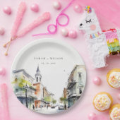 シックなニューオーリンズルイジアナ結婚ウォーター ペーパープレート (パーティー)