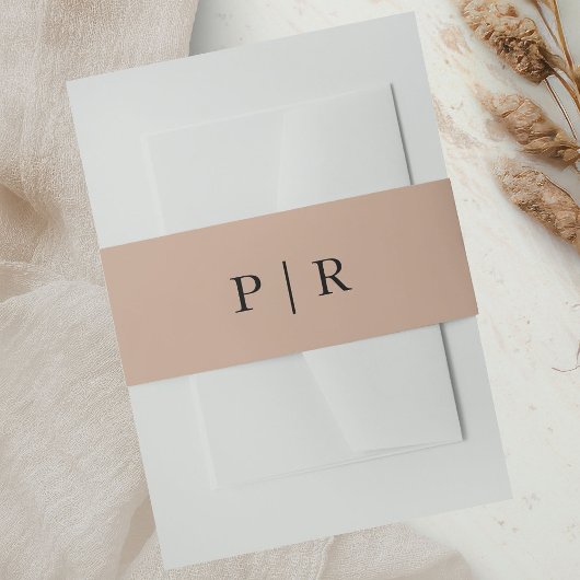 シックなニュートラルカラーズボホ結婚ズ 招待状ベリーバンド