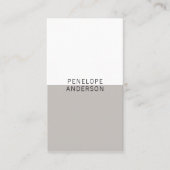 シックなニュートラルトープモダンミニマリストボユニークホ 名刺 (正面)