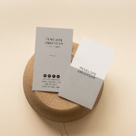 シックなニュートラルトープモダンミニマリストボユニークホ 名刺
