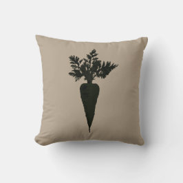 シックなニンジン色ブロック |アクセント枕 クッション