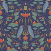 シックなネイビーブルーヘロンポンド伝統リバイバル シール (正面)