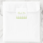 シックなネオングリーングラデーションシボロン スクエアシール (バッグ)