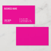 シックなネオンピンクのディスパッチャーの名刺 名刺 (正面/裏面)