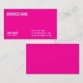 シックなネオンピンクの生命コーチの名刺 名刺 (正面/裏面)