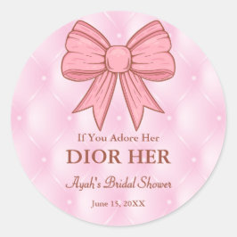 シックなハイエンドの香水テーマピンクパーティーフェイズ ラウンドシール