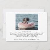 シックなハッピーホリデー年レビュー4写真 シーズンカード (裏面)