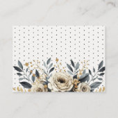 シックなハロウィーンの赤ちゃんシャワーベビー エンクロージャーカード (裏面)