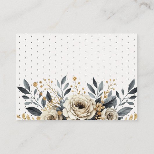 シックなハロウィーンの赤ちゃんシャワーベビー エンクロージャーカード (裏面)