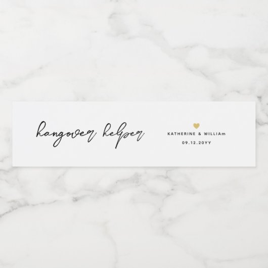 シックなハングオーバーヘルパー ペットボトルラベル (シングルラベル)