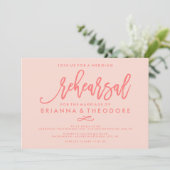 シックなハンドレタ結婚ーのリハーサル 招待状 (スタンド正面)
