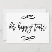 シックなハンドレタ結婚ーズハッピー涙プリント (裏面)