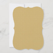 シックなハンドレッタ金ゴールド結婚式招待状 招待状 (裏面)