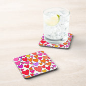 シックなハートエレガンス：至福の愛 コースター (右側)