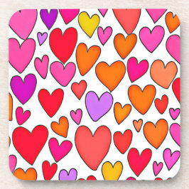 シックなハートエレガンス:至福の愛 コースター