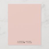 シックなバジェットウェディングレセプション招待状 (裏面)