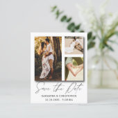 シックなバジェット救写真日付招待状 (スタンド正面)