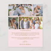 シックなバジェット結婚ピンク (裏面)