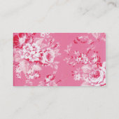 シックなバラの名刺1 名刺 (裏面)