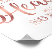 シックなバラもし金ゴールド天国は今のところ遠くにプリント ポスター (角)