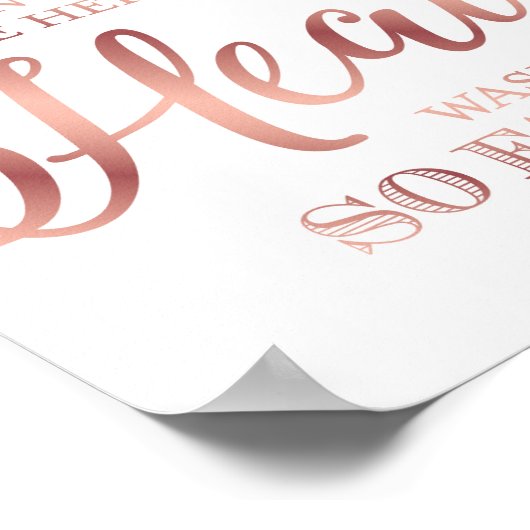 シックなバラもし金ゴールド天国は今のところ遠くにプリント ポスター (角)