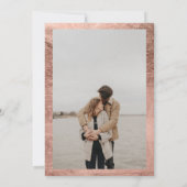 シックなバラエレガント金ゴールド写真結婚書道 招待状 (裏面)