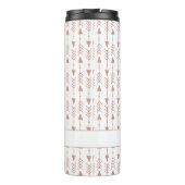 シックなバラゴールドフォイルトバルアローズ |名前の追加 タンブラー (裏面)