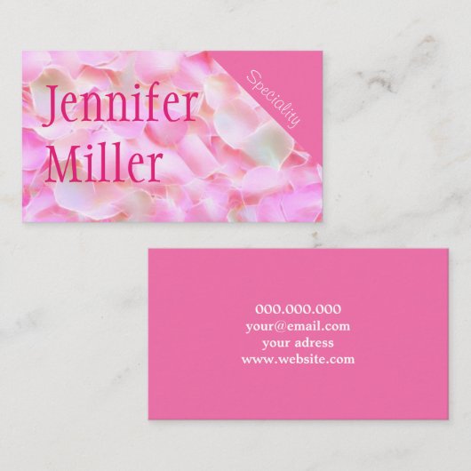 シックなバラライト 名刺 (正面/裏面)