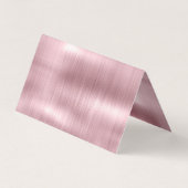 シックなバラ赤面ピンクドリップ 名刺 (裏面)