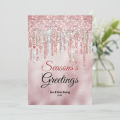 シックなバラ金ゴールドグリッタードリップスクリスマス新年 (スタンド正面)