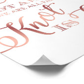 シックなバラ金ゴールドサイドサインではない座席を選択プリント ポスター (角)