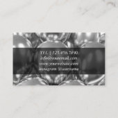 シックなバルーンデザインカード(イベントマネージャ) 名刺 (裏面)