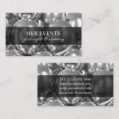 シックなバルーンデザインカード(イベントマネージャ) 名刺 (正面/裏面)