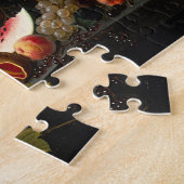 シックなバロックのフルーツスチルライフアートオイル絵画 ジグソーパズル (側面)