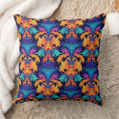 シックなバロックカラフルパターン クッション (ブランケット)